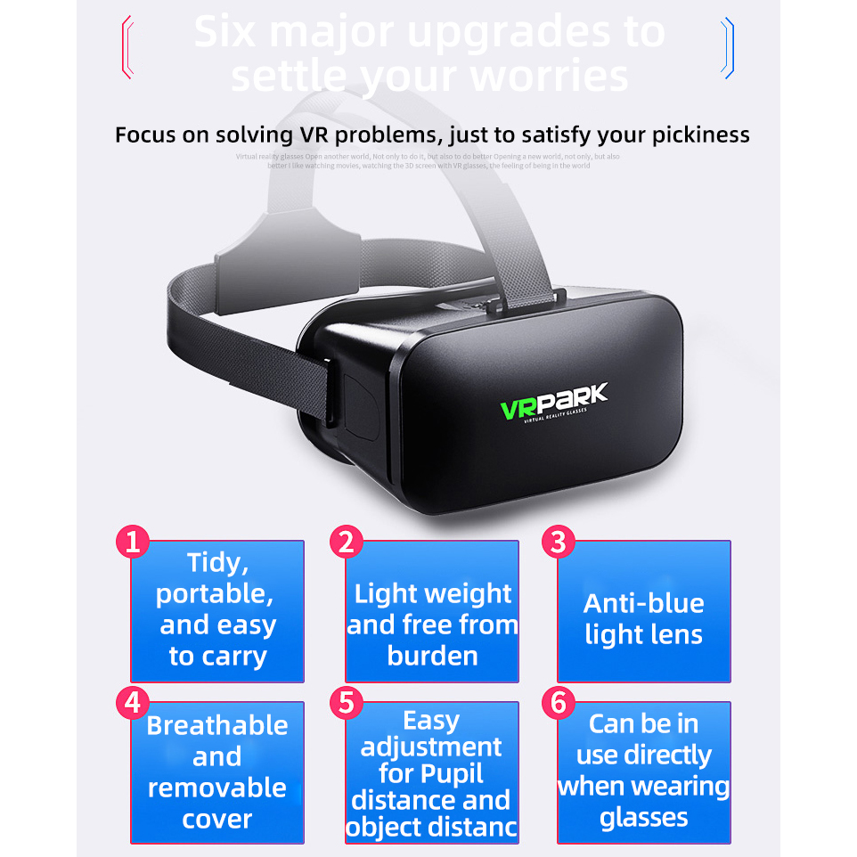 Virtual Reality Helmet VR Glas - огляд і ціна Vr Headset Pc