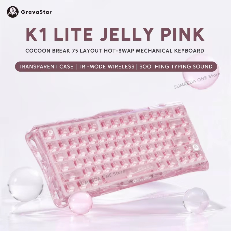 K1 LITE JELLY PINK Mechanical  - огляд і ціна Pc Gaming Pink